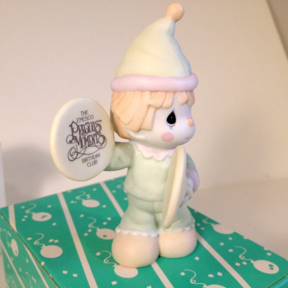 Precious Moments Charter Member A Smile's The Cymbal of Joy 1987 B-0102 - Picture 4 of 11